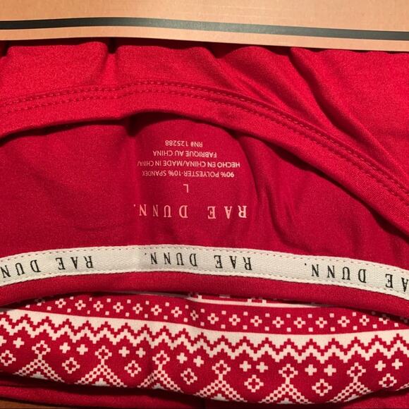 Rae Dunn Holiday Thermals Base Layer Set Cheer Pajama Set NWT - Picture 3 of 9